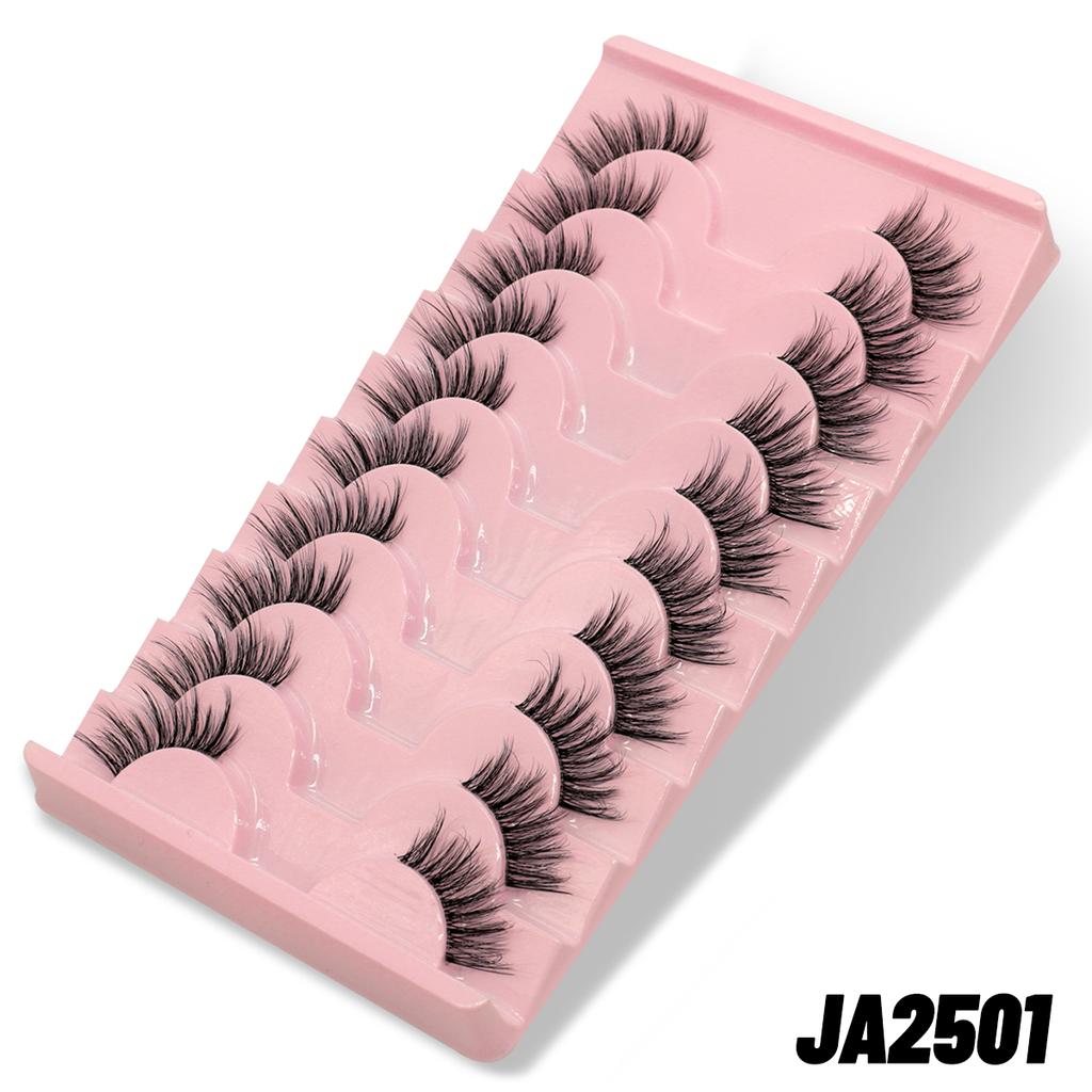 Half Fake Eyelashes Half Lashes Soft Natural Cat Eye Lashes Natural Look Nvisible Band Eyeashe Fluffy Eyelashes