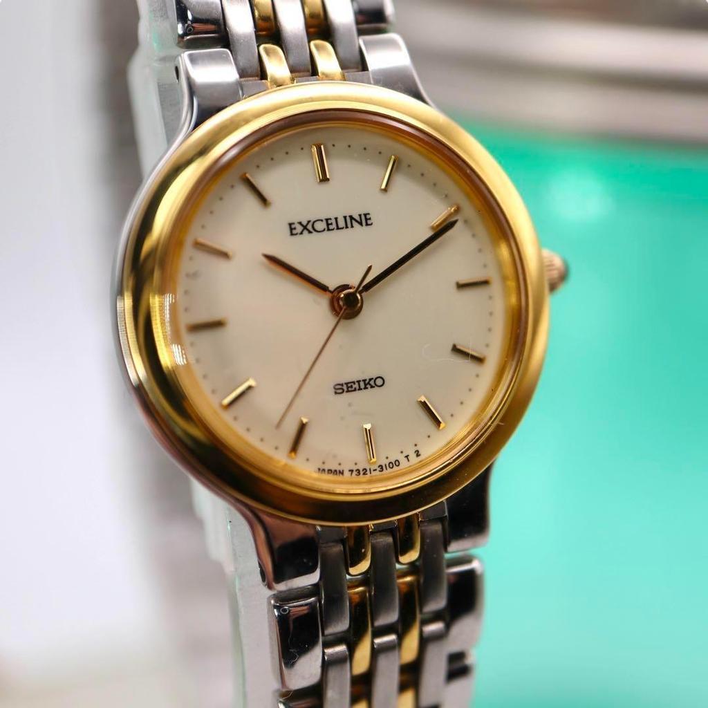 [USED] SEIKO Exceline Silver Round Women's Watch 1183