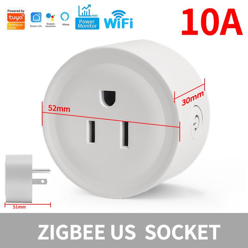 US WiFi Smart Plug with Energy Monitoring – Works with Alexa Google Home,Tuya App Control & Timer Function, 120V Outlet for Home