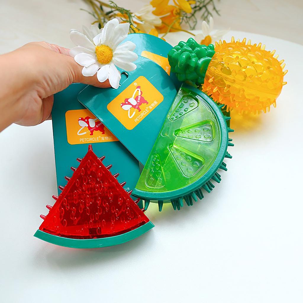 Summer Dog and Cat Frozen Fruit Shaped Pet Toys Are Reusable Clean Grind Teeth Relieve Stuffiness Cool Down and Durable