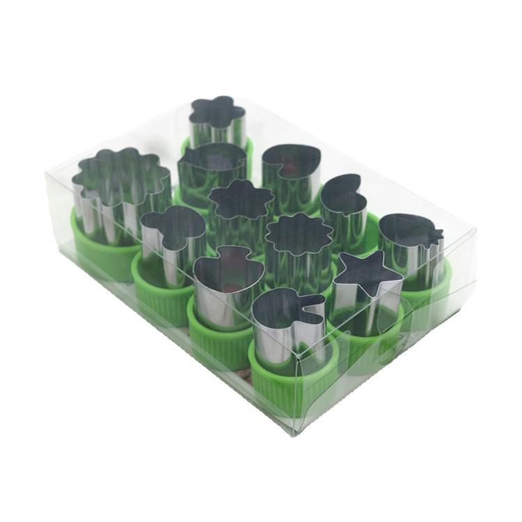 12-Piece Vegetable and Sandwich Cookie Cutter Set