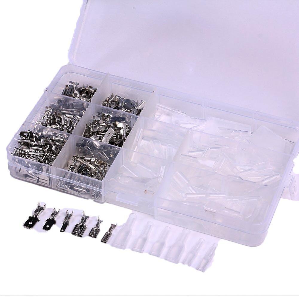 270Pcs Car Crimp Wire Terminal Connectors Insulated Crimping Cable Connector Set