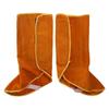 Welder Shoe Cowhide Leather Cover 15inch Welding Spats Working Tool Protection Feet Cover Heat and Abrasion Resistant