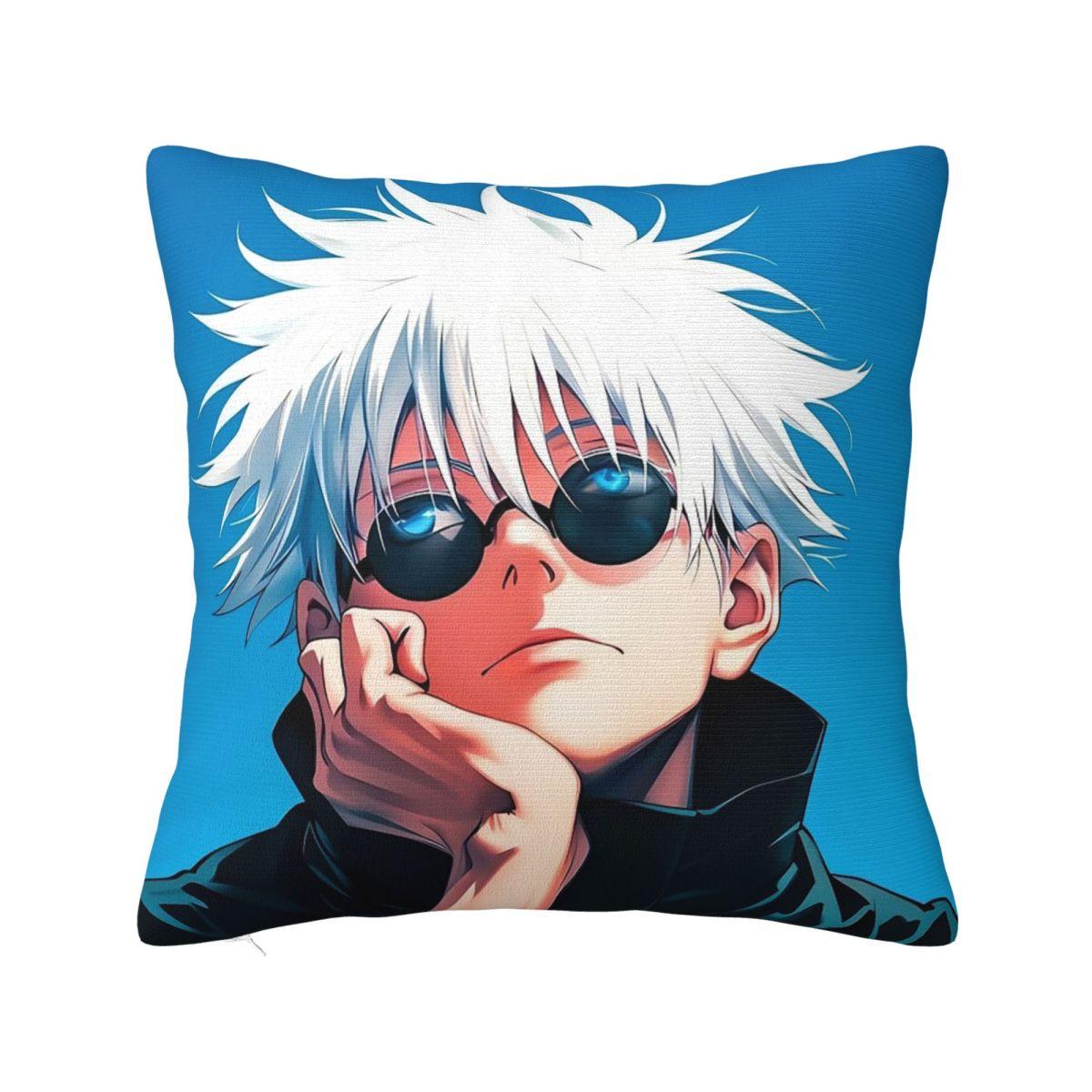 Крутая квадратная наволочка Jujutsu Kaisen Годжо Сатору, чехол для подушки, наволочка, декоративная наволочка для дома, дивана, гостиной 12x12Inch