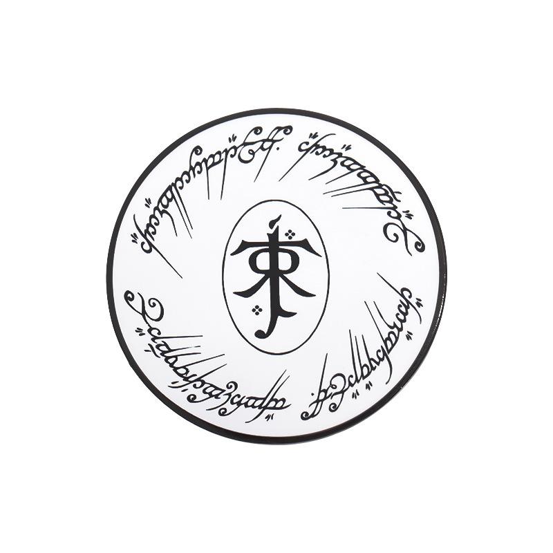 Round Geometric Fashionable Badge Brooch Made From Sturdy Alloy Perfect Collectors For