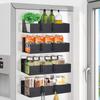 Magnetic Refrigerator Storage Rack: Punch-Free, Movable Kitchen Spice Organizer