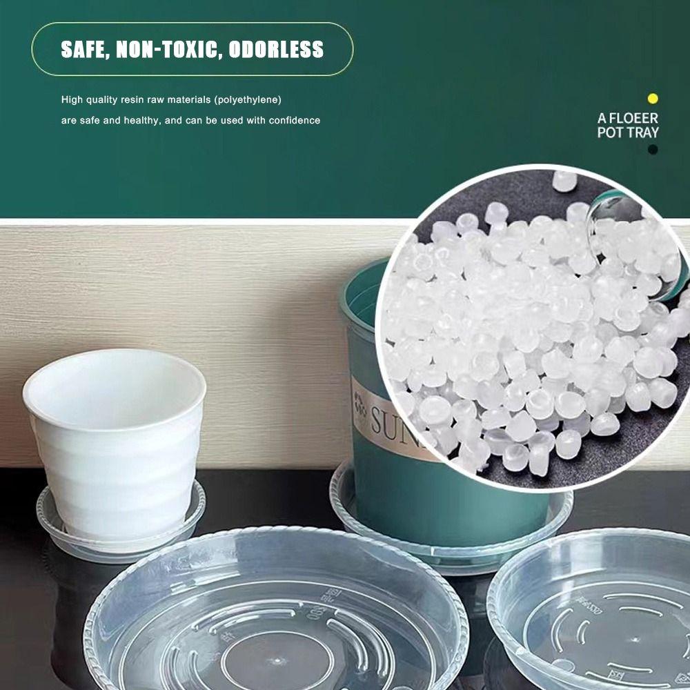 10pcs Round Flower Pot Tray Clear Drip Tray New Plant Saucer  Home