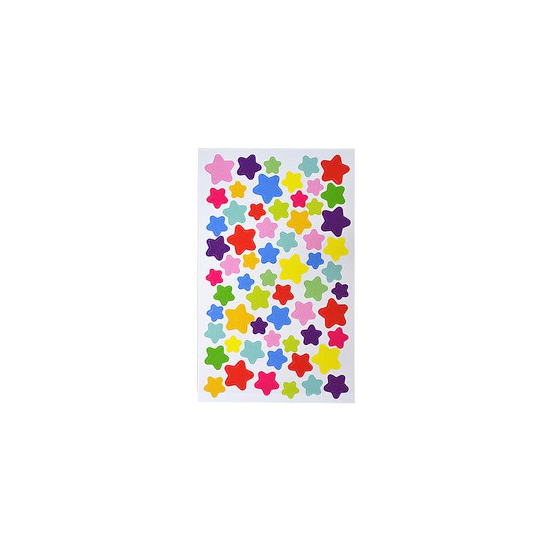 Colorful Cute Dot & Star Album Decoration Stickers - 6 Pieces