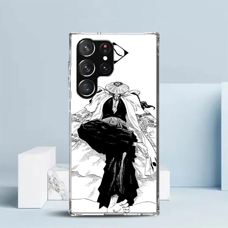 Bleach Kyoraku Shunsui Phone Case For Samsung Galaxy S24 S25 Edge S26 Ultra S22 S23 Plus S21 + S20 FE Soft TPU Back Cover Galaxy