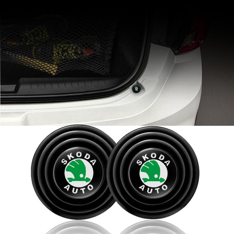 2025 New 4PCS Silicone Car Door Shock Pad Soundproofing Mat Accessories For Skoda Kodiaq Fabia Kamiq Karoq Octavia A5 A7 Rapid S