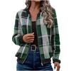 2025 Women's Plaid Zipper Baseball Jacket for Autumn/Winter