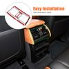 ABS Silver Rear Air Vent Outlet Cover Trim Frame For BMW X5 X6 F15 F16 2014-18