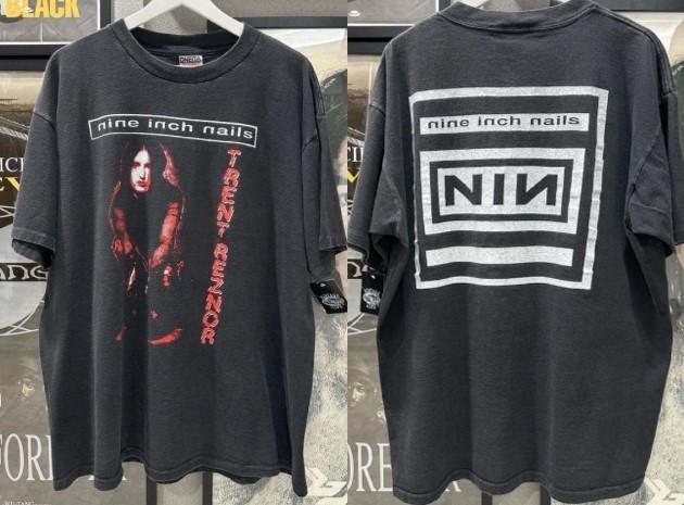 Nine Inch Nail Band double sided unisex black tshirt QT7489 L