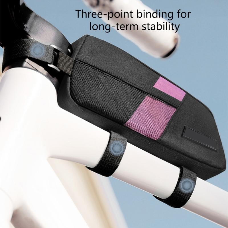 Large Capacity Bicycles Storage Bag Bike Frame Front Tube Bag Light Weight Cycling Bag Mountain Bike Front Saddles Bag