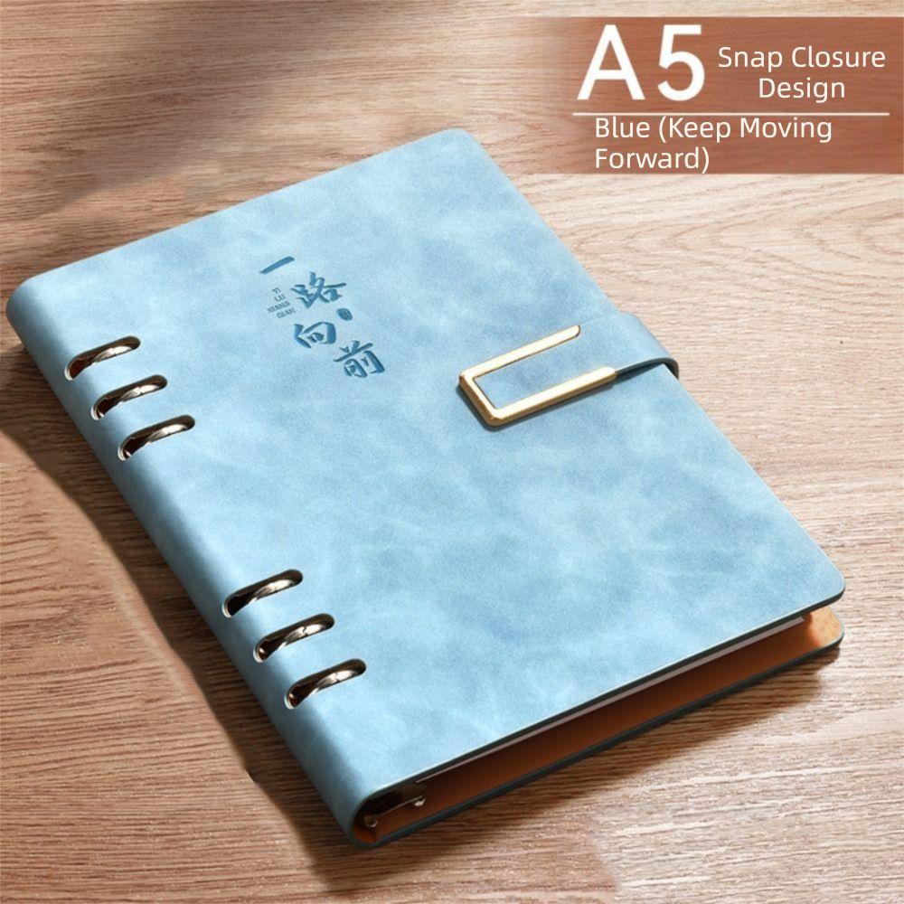 200 Pages Loose Leaf Notebook 100 Sheets Retro Notebook Journal PU Hardcover Notebook  Student