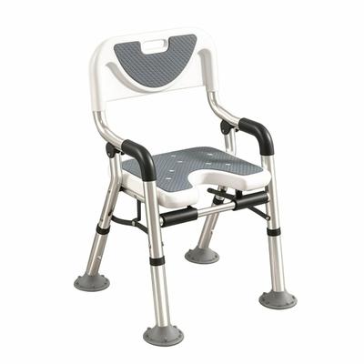 Folding Shower Chair Space-Saving Furniture Secure for Bathtub, Seniors, Elderly