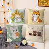 Love cats home decor pictures Pillow Case Comfort Sofa Bed Silky elegant Invisible zipper Decorative cushion cover