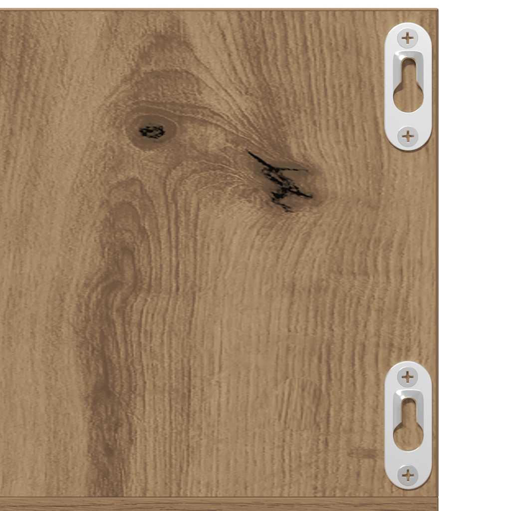 CD Wall Shelf Artisan Oak 75 x 18 x 18 cm Particleboard