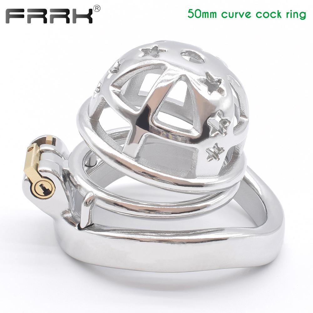 Bdsm Male Penis Ring Metal Cage Chastity Cock Male Bondage Belt Device Penis Lock Fetish BDSM Adults Sex Toys for Men Sissy