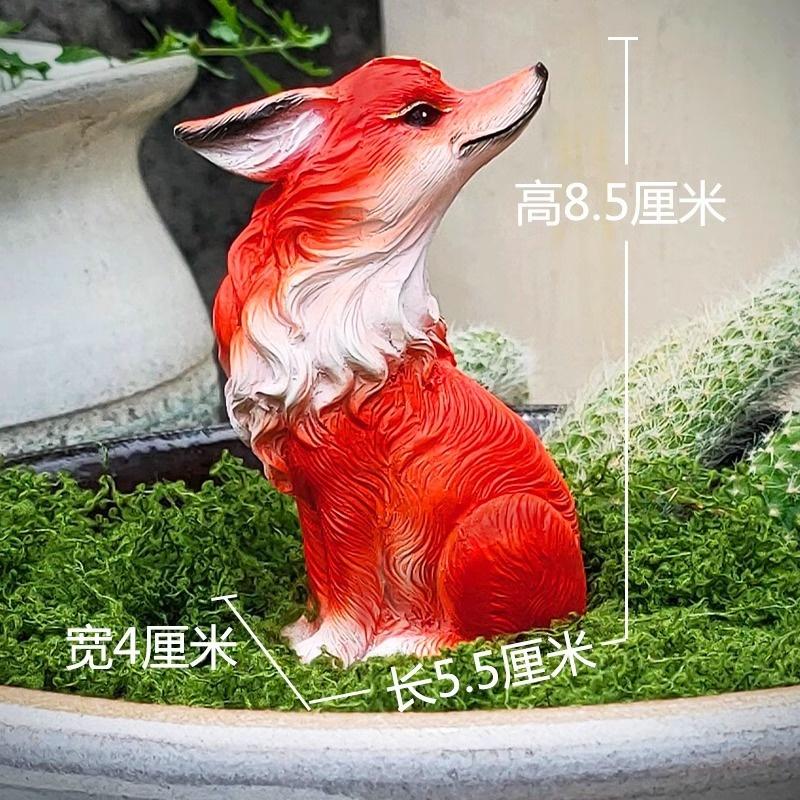 

Милые миниатюрные фигурки животного девятихвостой лисы, изделия из смолы, украшение животного, скульптура, игрушки, статуэтка ручной работы, декор для сада и дома
