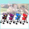 Ultra Kids Stroller Lightweight Foldable Convertible Seat One Button Rotation