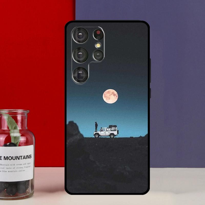 Camping Nature Mountain Funda Case For Samsung Galaxy S25 Ultra S9 S10 S20 S21 FE S22 S23 Plus S24 Ultra Phone Cover