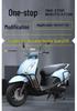 Wuyang Honda Spacy125 Front & Rear Exhaust Crash Bars Anti-Fall Bumpers Footrests Parts