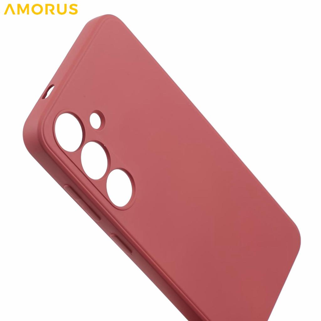 AMORUS For Samsung Galaxy S24+ Case Precise Cutouts TPU Fiber Lining Shockproof Phone Cover
