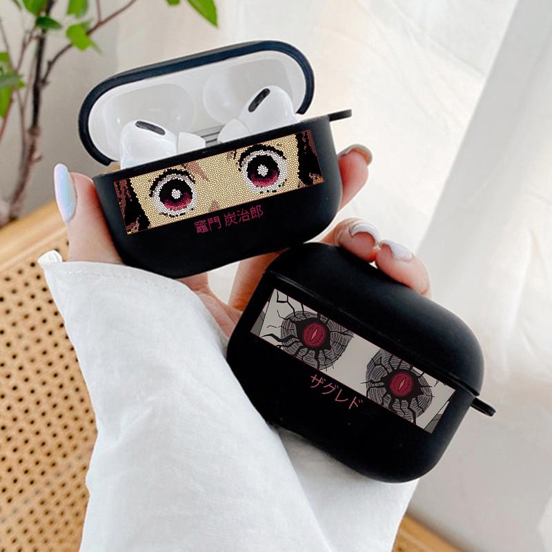 

Мягкий черный силиконовый чехол японского аниме Haikyuu Eyes для Apple Airpods Pro 2 1 3, защитный чехол для наушников Air Pods Funda Coque