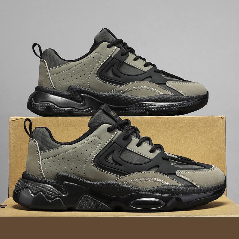 

Мужская обувь осень 2024 года, дышащая, новая, молодежная, спортивная, для отдыха, для бега, с воздушной подушкой, амортизирующая, сетчатая, на толстой подошве, папины туфли 39