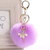 Accessories Jewelry Fluffy Car Pendant Ballet Dancing Girl Keyring Key Buckle Angel Keychain
