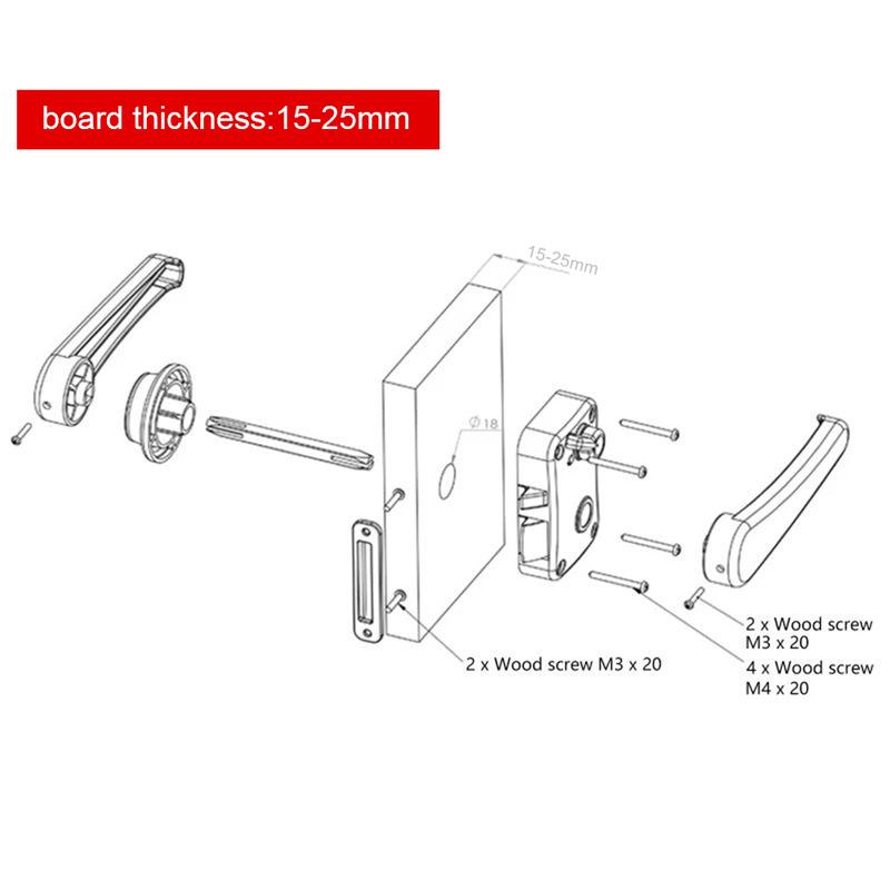 RV Caravan Boat Latch Handle Knob Locks RV modification vehicle parts Car Bathroom Door Lock RV Toilet Door Lock