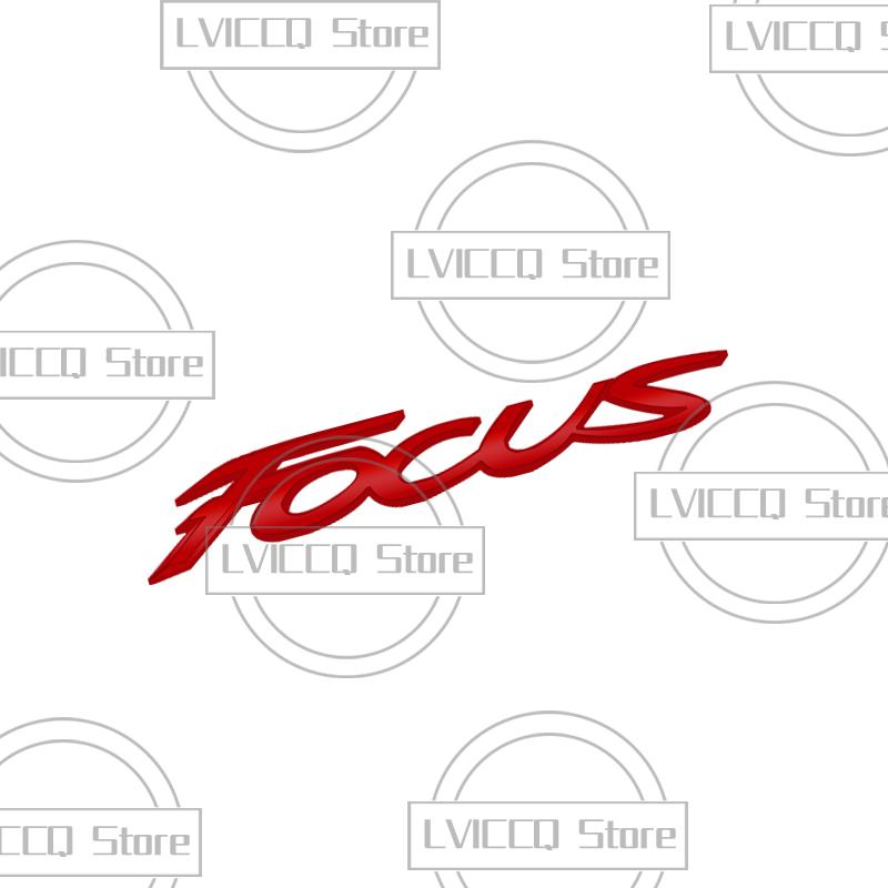 LLC3 For Ford Focus Car Emblem 3D Metal Hybrid ST Line MK2 MK3 MK4 Logo Body Decals Sticker Rear Tail Trunk Boot Letter Badge Styling