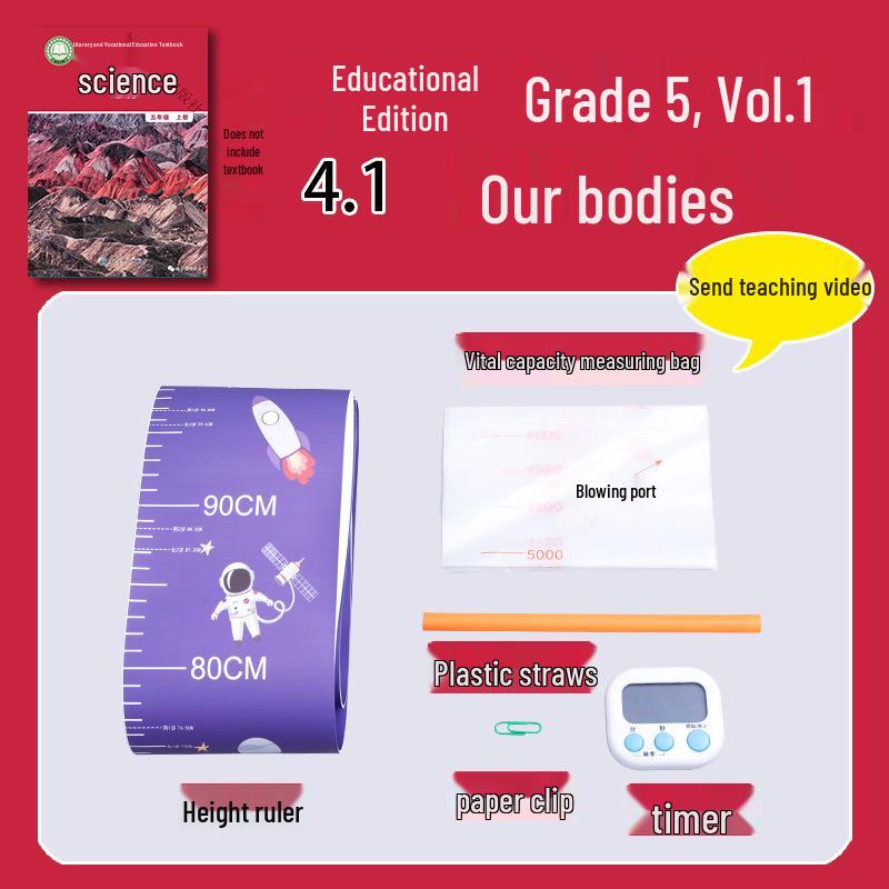 

Elementary Science Experiment Kit: Our Body (5th Grade, Semester 1)