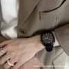 Silicone Watch Strap Mens Quartz Watch With Mineral Glass For Business Style Office Use