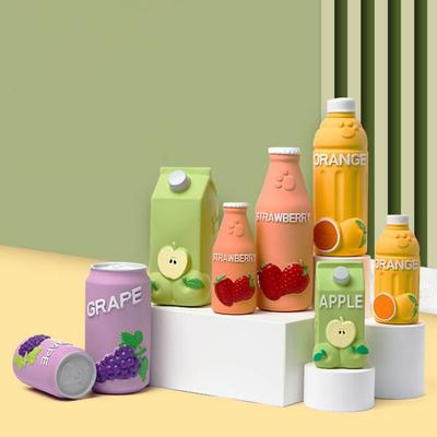 Giocattoli per Cani Lattice Naturale Morbido Forma Creativa di Bottiglia di Succo Suono Stridente Giocattoli da Addestramento Pulizia Denti Pet Giocattolo da Masticare Articoli per Animali Domestici