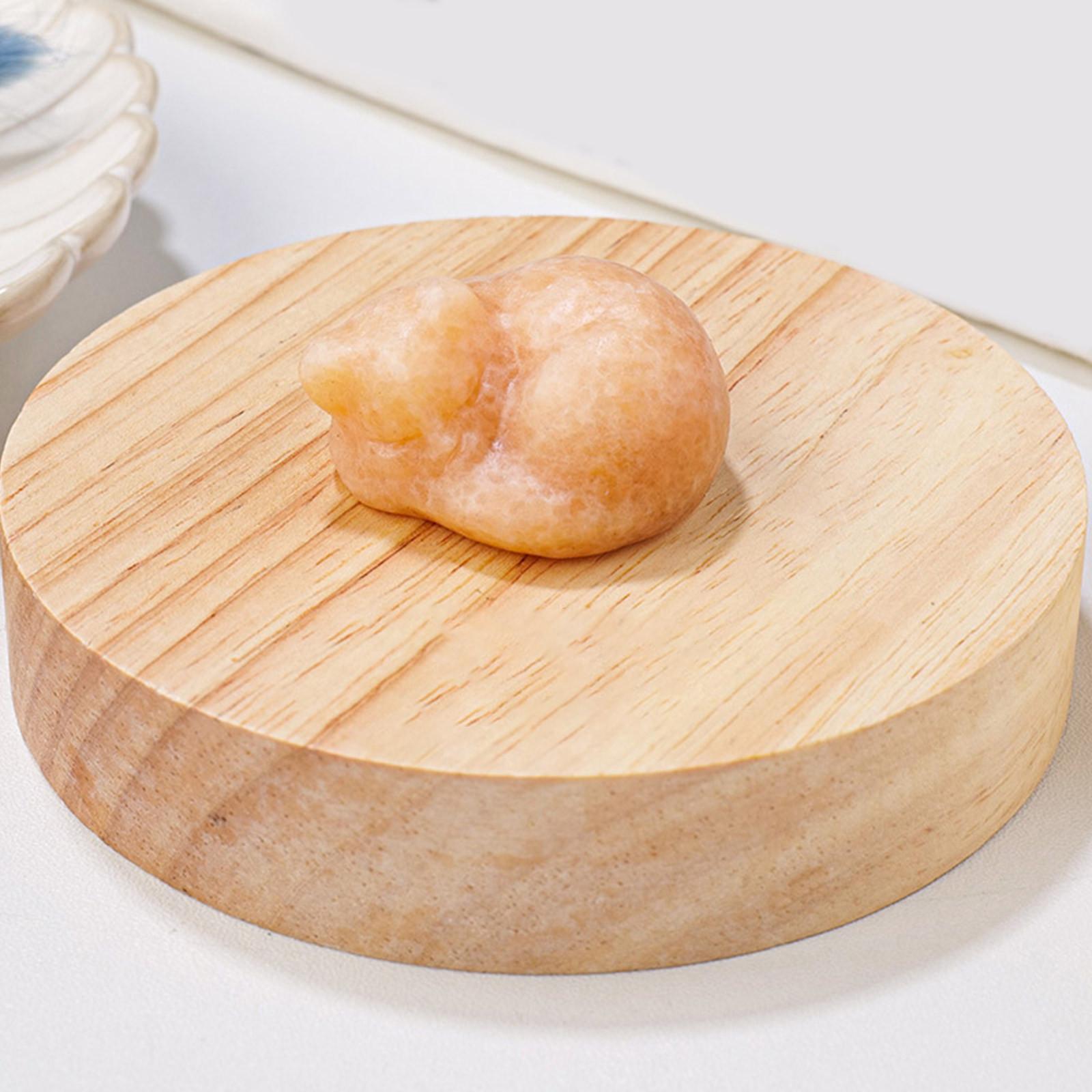 

Натуральный кварцевый кристалл, украшение для спящего кота, миниатюрные садовые украшения, украшение статуи из кристаллов кошки для медитации для стола/дома/цветочного горшка One Size