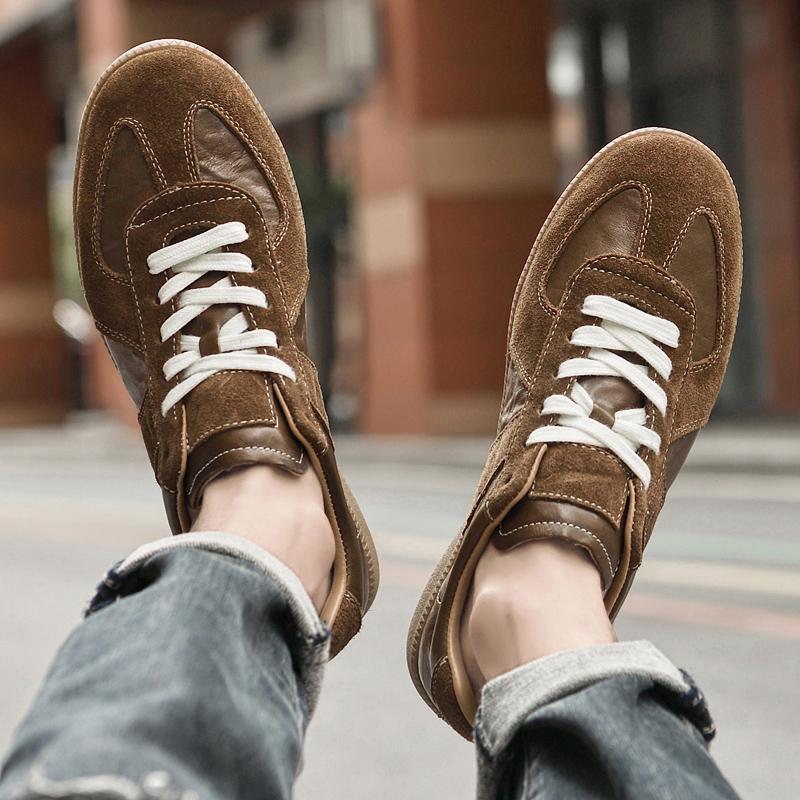 Men Oxfords Shoes High Quality Genuine Leather Shoes Man Business Casual Shoe Lace-Up Men Sports Fashion Shoes Men Sneakers