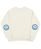 GRAVER [Unisex] Elbow Spray Dot Smile Sweatshirt_Cream