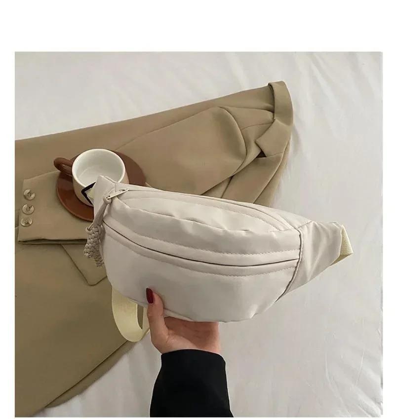 1 Pcs New Trendy Crossbody Bag Summer Sports Chest Bag Niche Versatile Canvas Casual Bag for Women