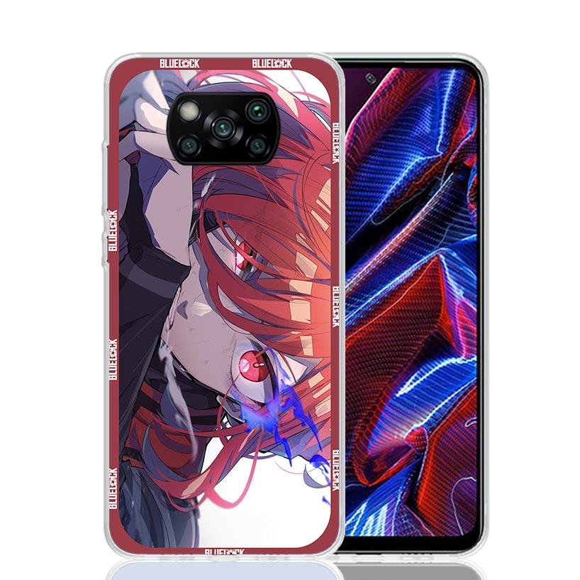 Football Anime Blue Lock Phone Case For Xiaomi Poco X7 X6 X5 Pro F7 Ultra Redmi 15C 15 13 13C 12 12C 10 10A 10C 9 9A 9C 9T Cover