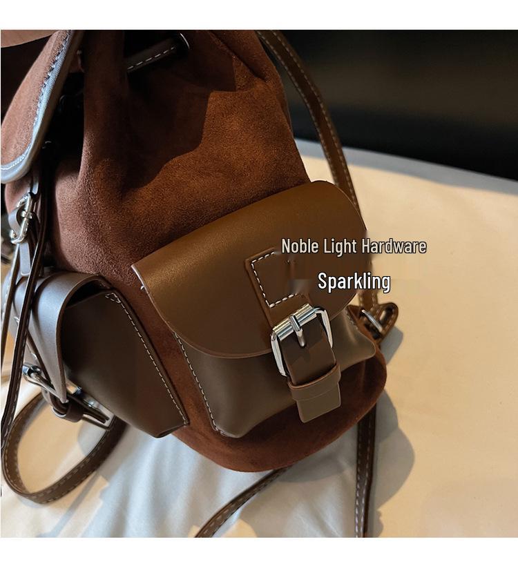 Vintage Suede Multi-Pocket Backpack 2025: Large Capacity, Versatile Autumn/Winter Fashion for Women