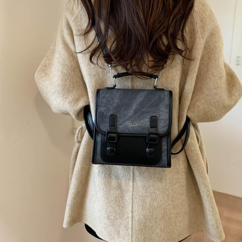 Casual backpack bag women's 2025 new fashion student commuter backpack multi-functional schoolbag portable travel bag