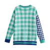 Women's INS Cross-Border Color Block Cardigan Sweater
