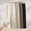 Elderly Women's Spring High-Waist Loose Casual Pants