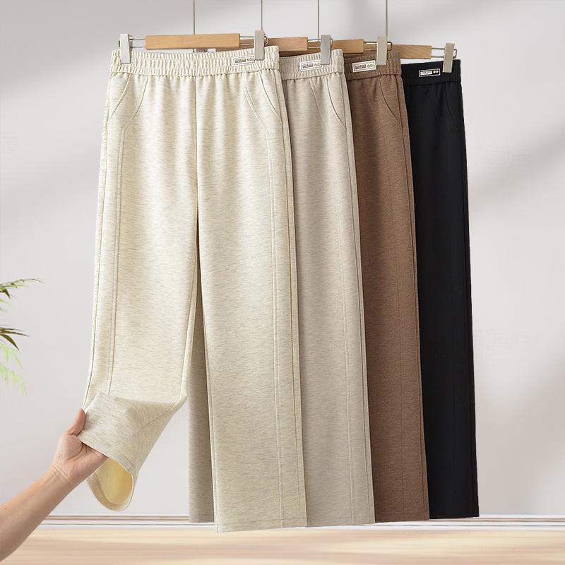 Elderly Women s Spring High-Waist Loose Casual Pants XL