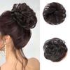 Accessoire Cheveux Chignon Désordonné Juda Piece Extension Ondulée Bouclée Épaisse Pour Chignon Haut pour Femmes pour Fête Tenue Décontractée Chignon Désordonné Marron