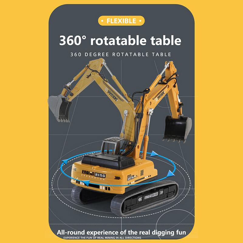 Setrvačný model rypadla Inženýrské vozidlo Dětská hračka Dárek