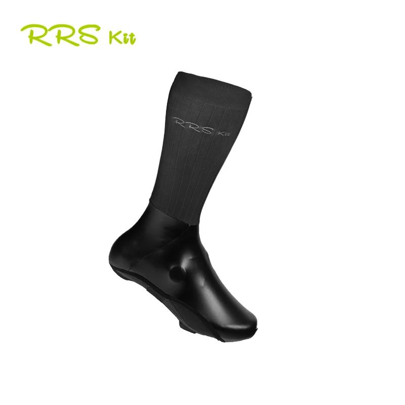 Rrskit Bicycle Windproof Rainproof Cycling Shoe Cover Road Bike Lightweight High Elasticity Breathable Practical Shoe Covers black a pair(36-45)