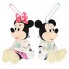 Disney Mickey and Minnie Plush Badge 2 Set Japan NEW Disney Store